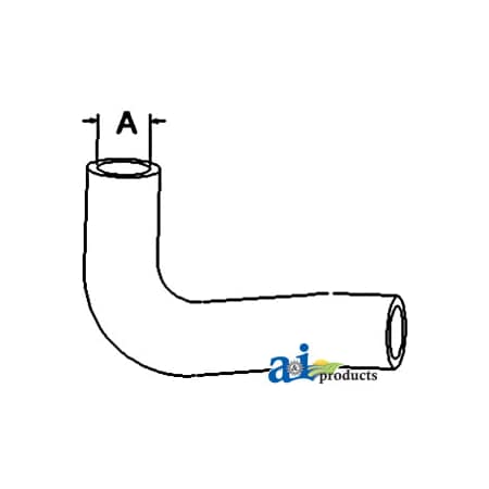 A & I Products Radiator Hose, Lower 7.5" x1.5" x1.5" A-35010-88360
